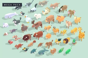 Quirky Series - Animals Mega Pack Vol 3