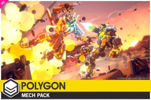 POLYGON - Mech Pack - Low Poly 3D Art by Synty