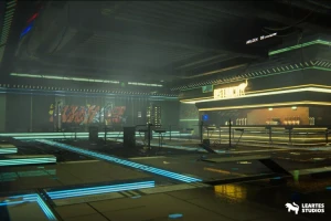 Cyberpunk Night Club Environment