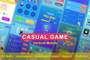 Casual Puzzle Game UI Pack