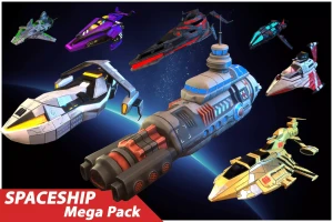 Stylized Spaceships Mega Pack