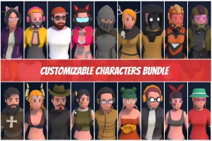 Customizable 3D Characters Complete Bundle